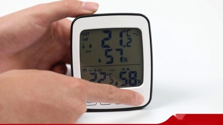 Monitor inalámbrico de temperatura y humedad para interiores y exteriores, termómetro con alta precisión